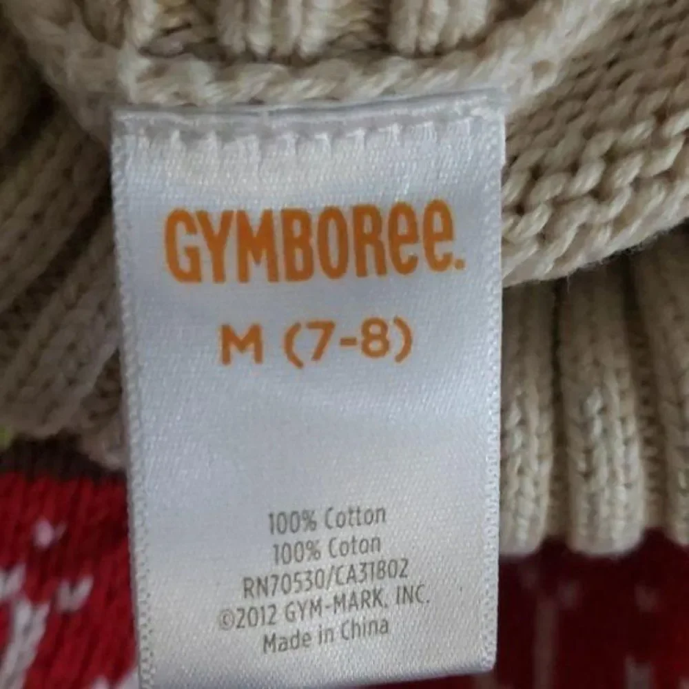 Gymboree Girls‎ Tan Turtle Neck Pullover Winter Tan Christmas Sweater Size 7/8